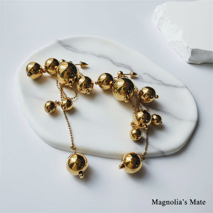 Champagne Bubble Earrings Gold/Silver [Outlet Item]