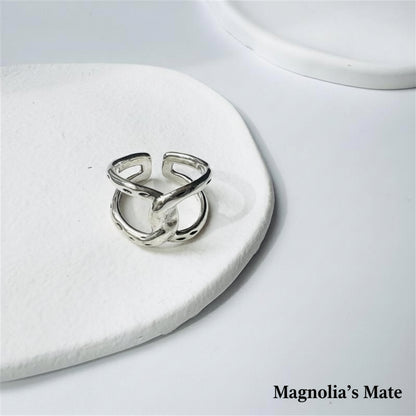 Interlocking Silver Ring [Fast Shipping]