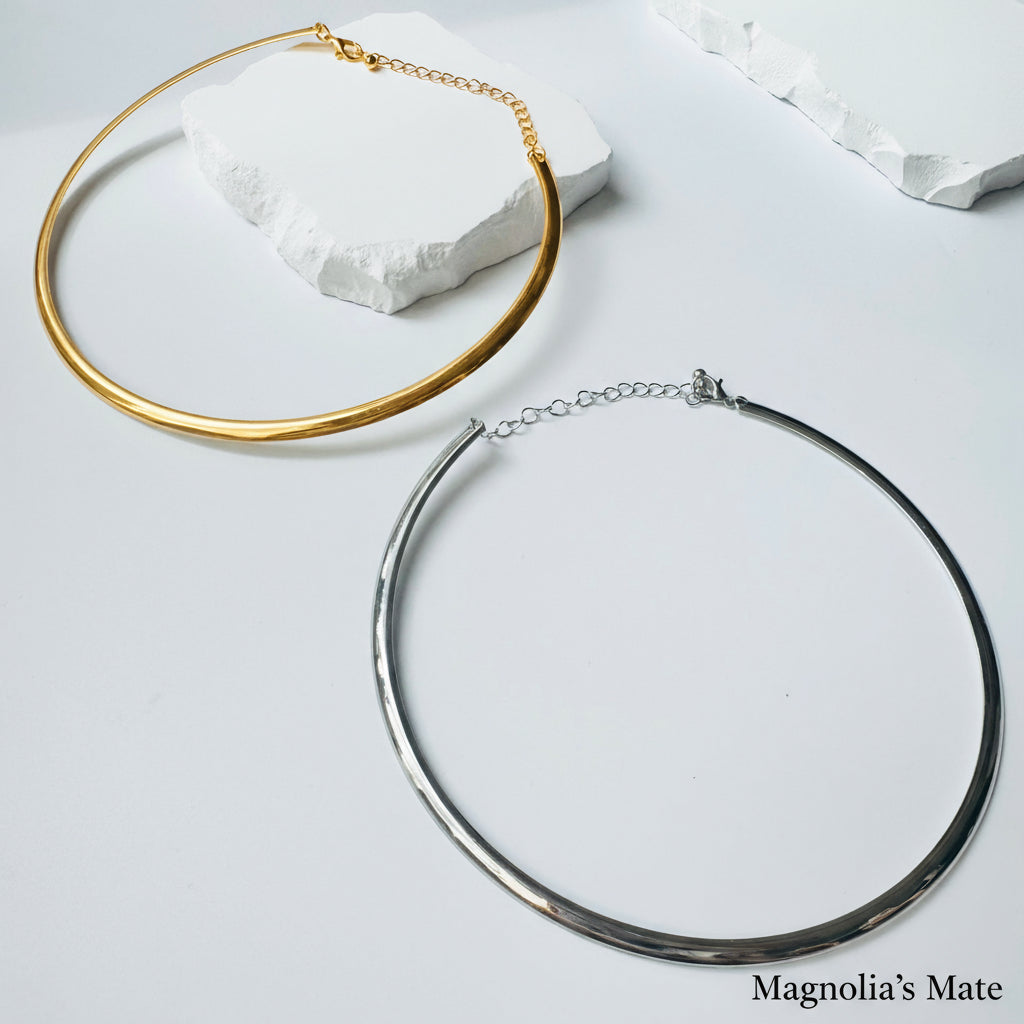 エレガンスデュアルトーンネックレス　ゴールド/シルバー　【予約商品】