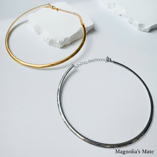 エレガンスデュアルトーンネックレス　ゴールド/シルバー　【予約商品】