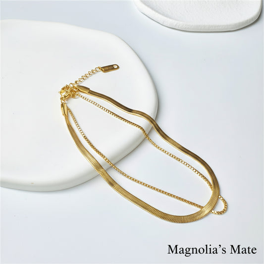 2連アンクレット　【スピード配送】