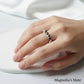 Edge Stud Silver Ring Silver [Fast Shipping]