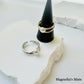 Simple pearl accent ring in gold/silver [Fast delivery]