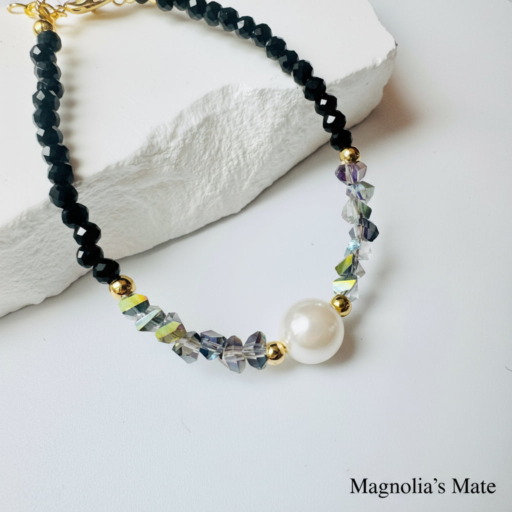 ブラックシャイン　ピアス・ネックレス・ブレスレット【スピード配送】　