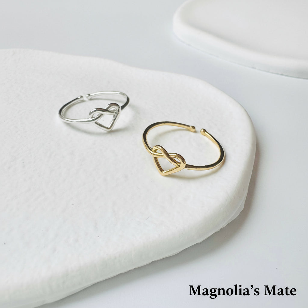 Infinity Heart Ring Gold/Silver [Fast Shipping]