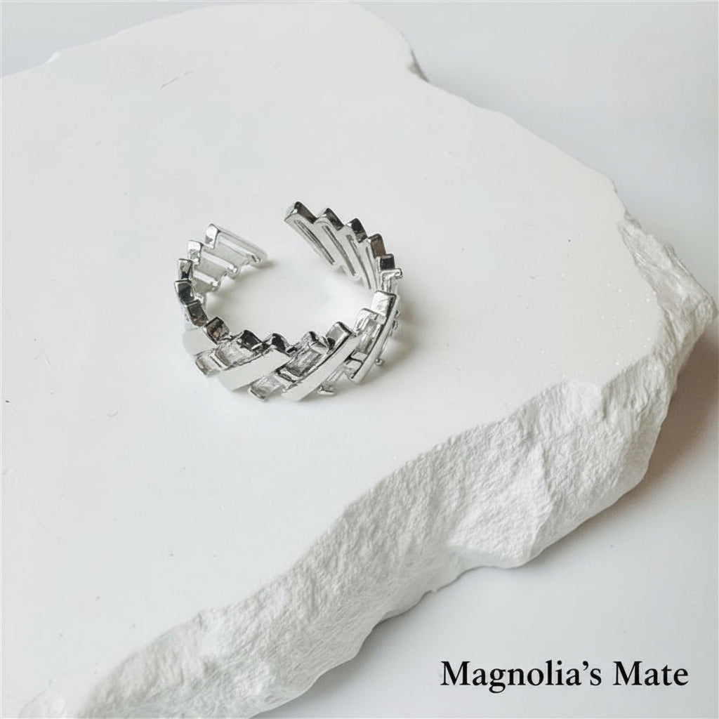 Modern Escalate Ring Gold/Silver [Fast Shipping]