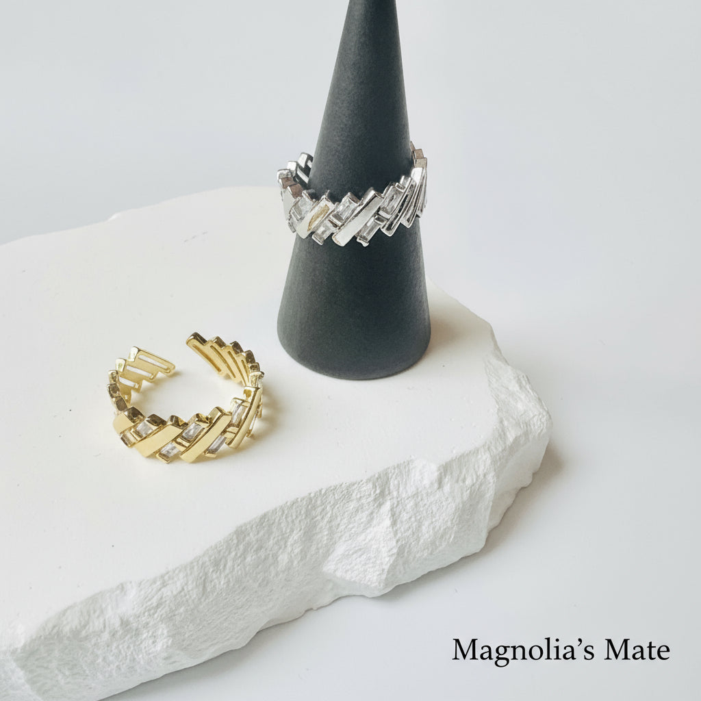 Modern Escalate Ring Gold/Silver [Fast Shipping]