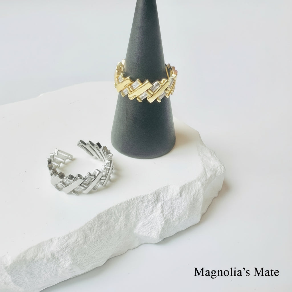 Modern Escalate Ring Gold/Silver [Fast Shipping]