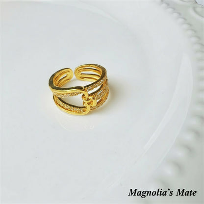 Zirconia Ring Gold [Fast Shipping]