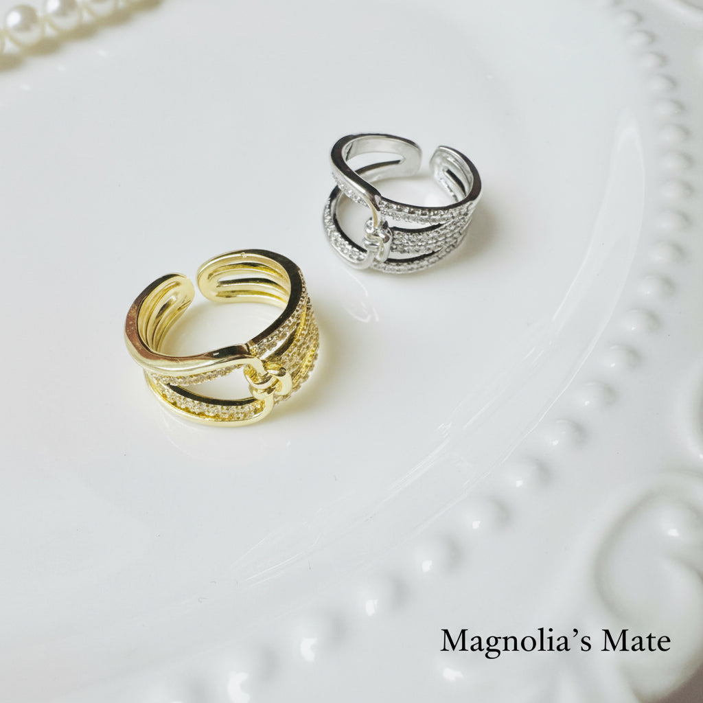 Zirconia Ring Gold [Fast Shipping]