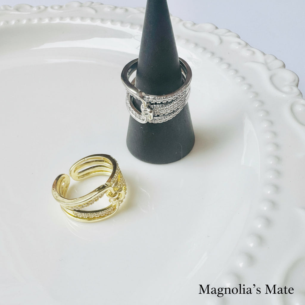 Zirconia Ring Gold [Fast Shipping]