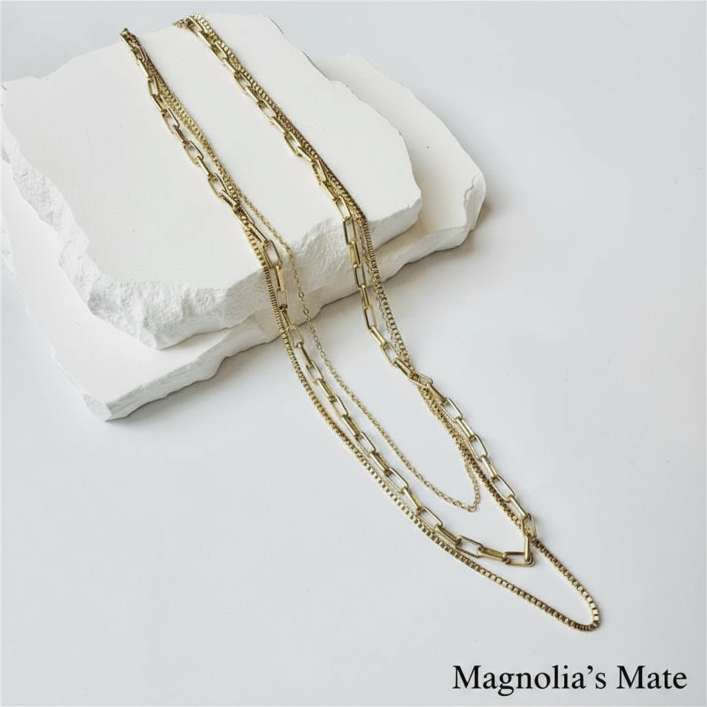 3-Layer Necklace Gold [Fast Shipping]