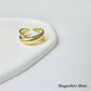Cross Drop Form Ring Gold/Silver [Fast Shipping]