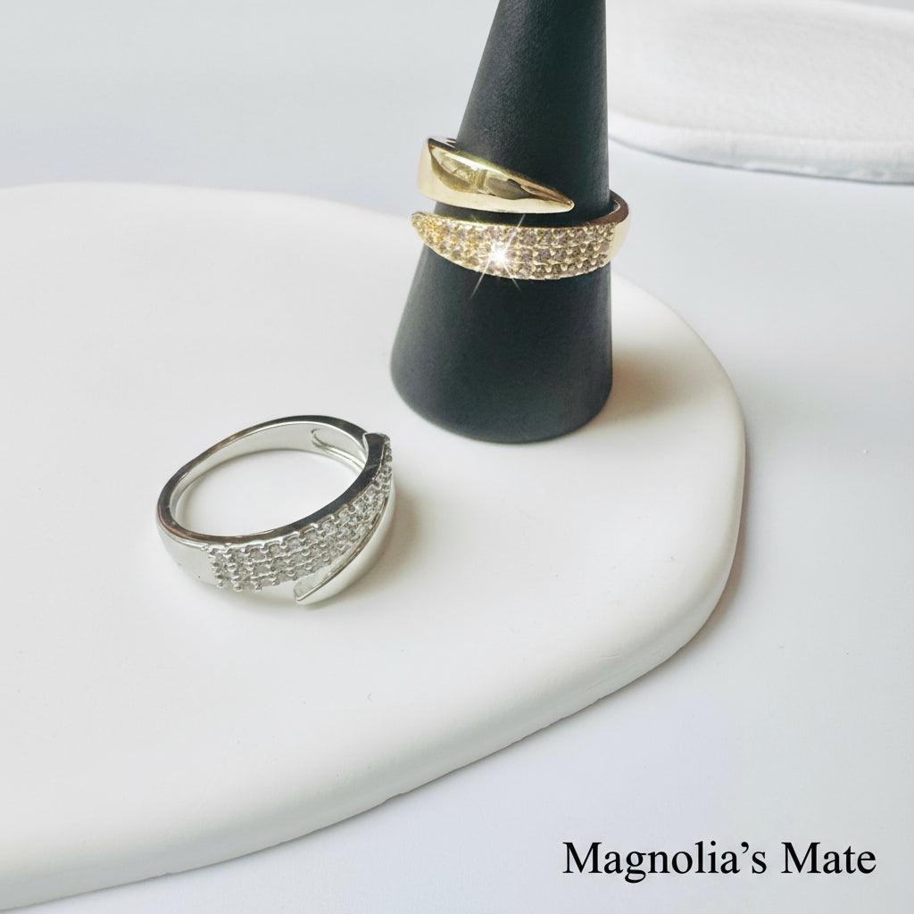 Crystal Arch Ring Gold [Fast Shipping]