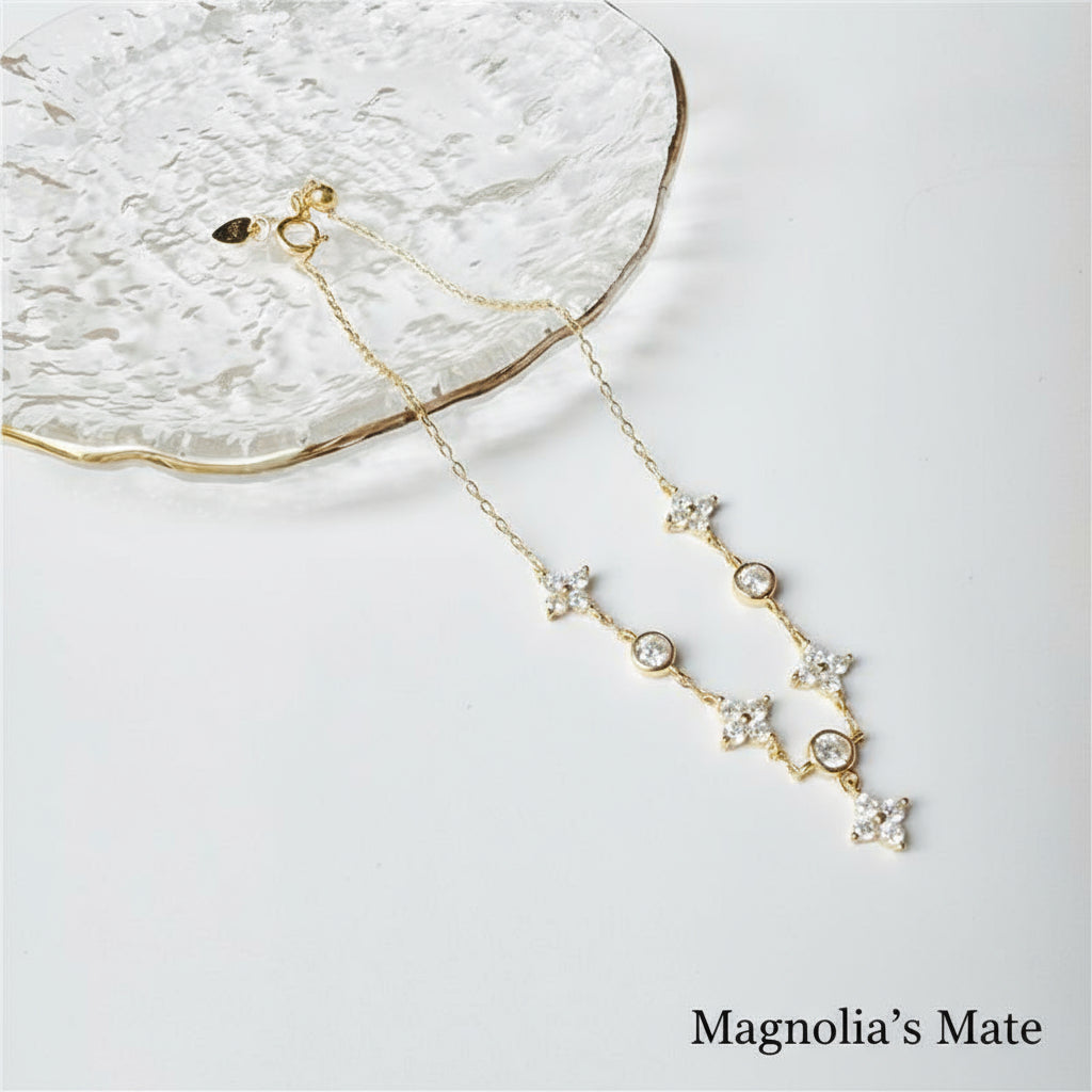 Flower Sterling Bracelet Gold/Silver [Fast Shipping]
