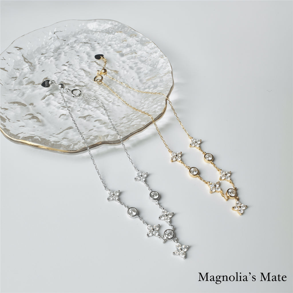 Flower Sterling Bracelet Gold/Silver [Fast Shipping]