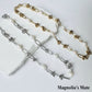 Knotted chain pearl necklace/bracelet gold/silver [Fast delivery]