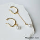 Swing Pearl Ear Cuff 2style Gold [Fast Shipping]