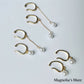 Swing Pearl Ear Cuff 2style Gold [Fast Shipping]