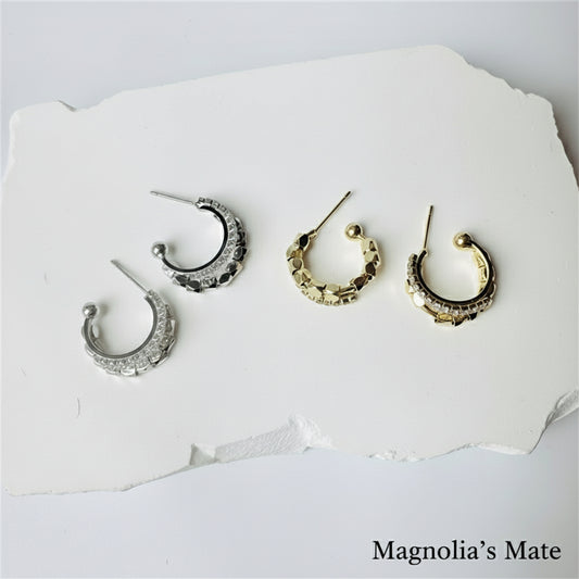 Luxury Mirror Hoop Earrings Gold [Fast Shipping]