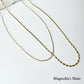 Layered delicate chain necklace gold [Fast delivery]