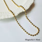 Middle Ball Chain Necklace Gold/Silver [Fast Shipping]