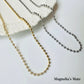 Middle Ball Chain Necklace Gold/Silver [Fast Shipping]
