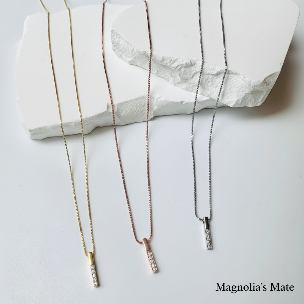 Minimal Bar Necklace Gold/Rose Gold/Silver [Fast Shipping]