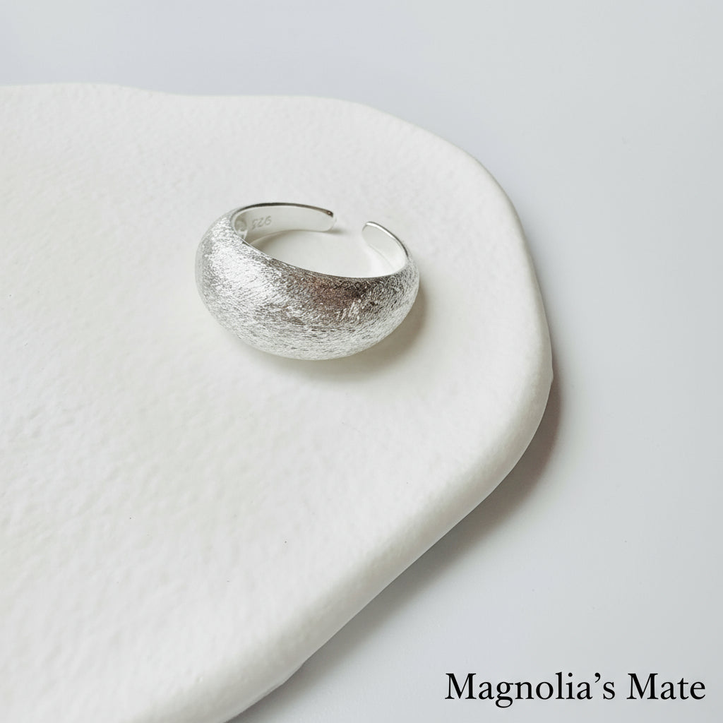 Stardust Texture Ring Silver [Fast Shipping]