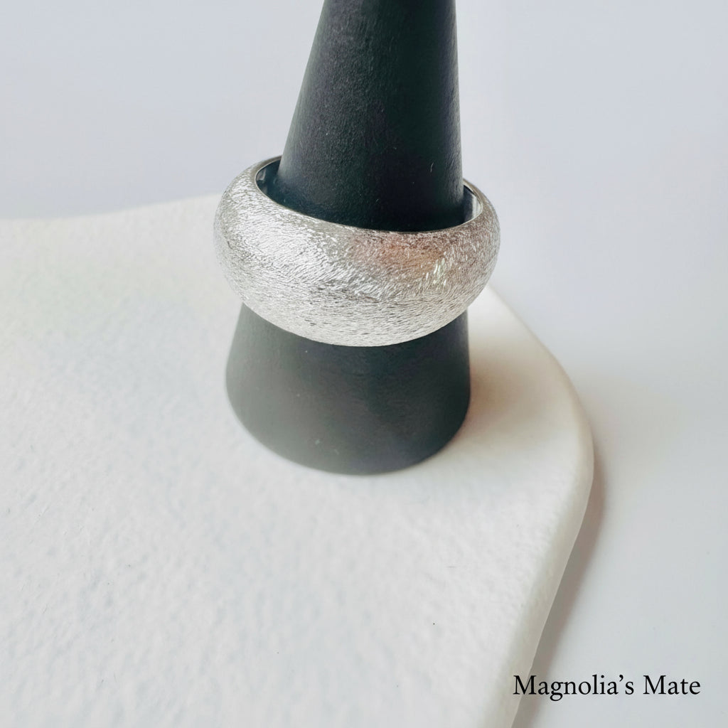 Stardust Texture Ring Silver [Fast Shipping]