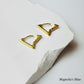 Triangle Hoop Earrings Gold/Silver [Fast Shipping]