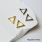 Triangle Hoop Earrings Gold/Silver [Fast Shipping]