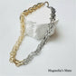 Two-tone heavy chain necklace [Fast delivery]