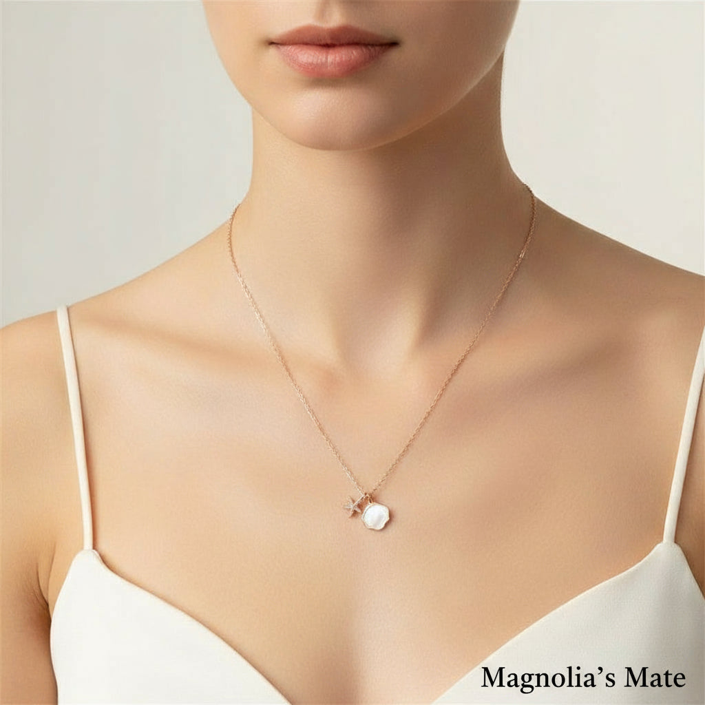 マーメイドシェル　ネックレス　3色　【スピード配送】　