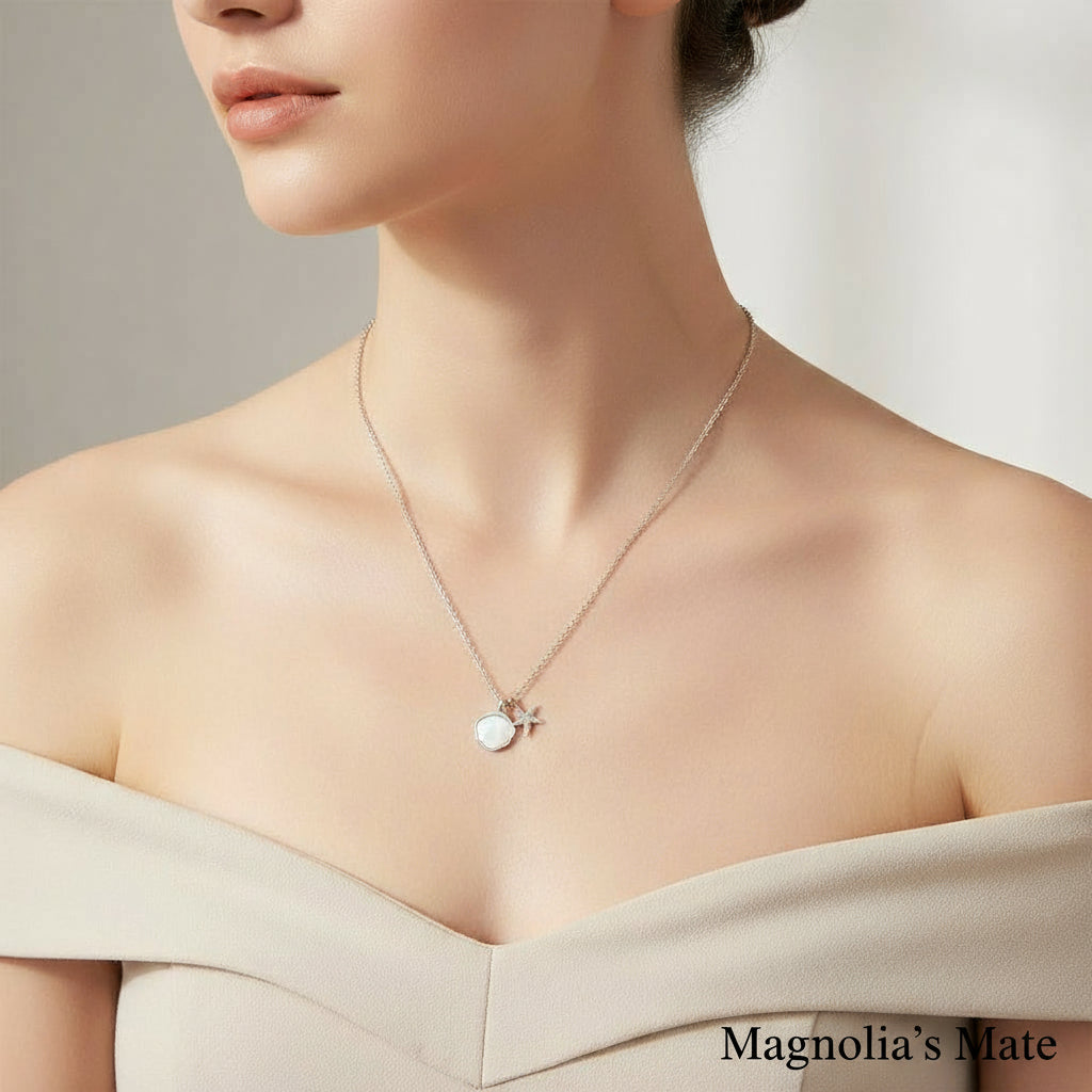 マーメイドシェル　ネックレス　3色　【スピード配送】　