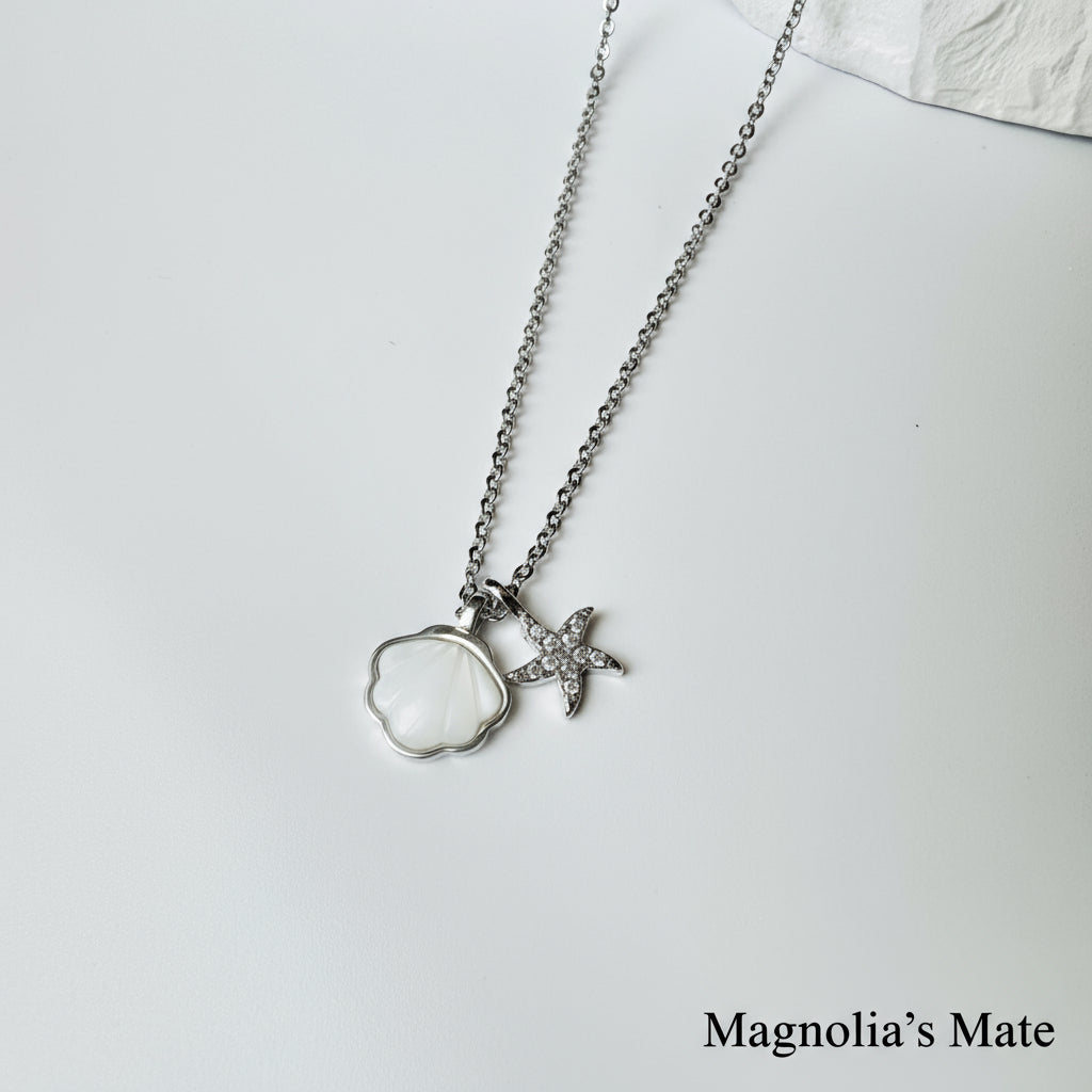 シェルペンダントネックレス マーメイドシェル ネックレス 3色 【スピード配送】 – Magnolia's Mate