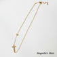 Cross Laydown Necklace Gold [Fast Shipping]