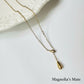 Teardrop Y-shaped necklace Gold/Silver [Fast delivery]