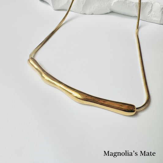 Nuance Line Necklace Silver/Gold [Fast Shipping]