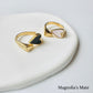 Double Heart Ring Gold/Silver [Fast Shipping]