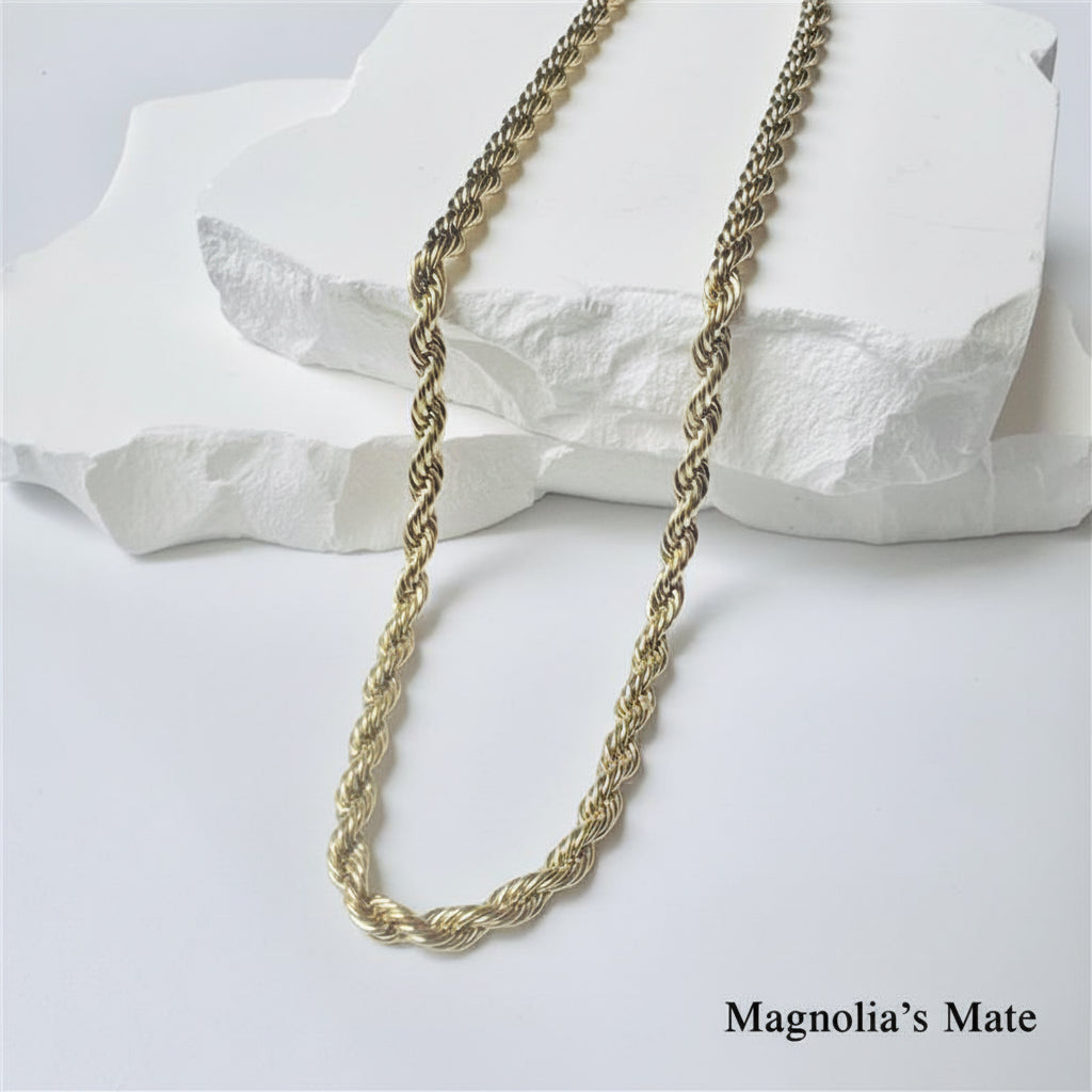 スパイラルチェーン ネックレス 2色 【スピード配送】 – Magnolia's Mate