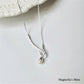 Pearl hook necklace silver [Fast delivery]