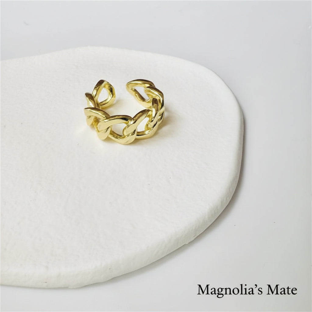 Classical Chain Ring Silver/Gold [Fast Shipping]