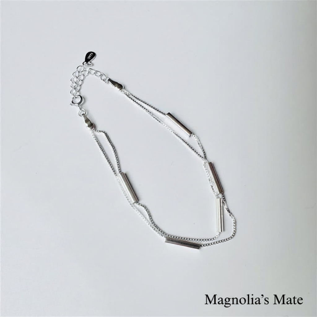 Double Layer Silver Bracelet [Fast Shipping]