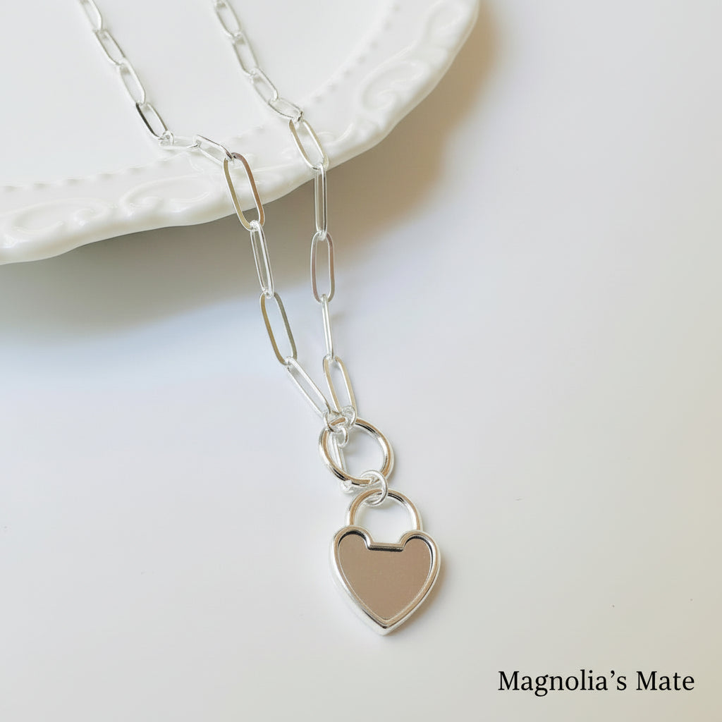 Heart Lock Chain Necklace [Fast Shipping]