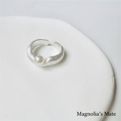 マーメイドパールリング　ゴールド/シルバー　【スピード配送】