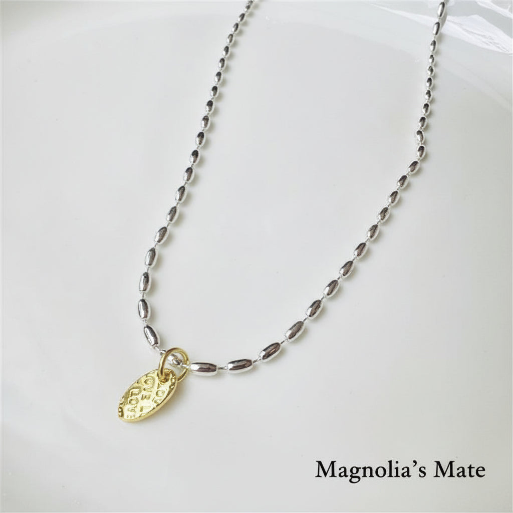 ヴィンテージ　シルバーチェーンネックレス 　【スピード配送】