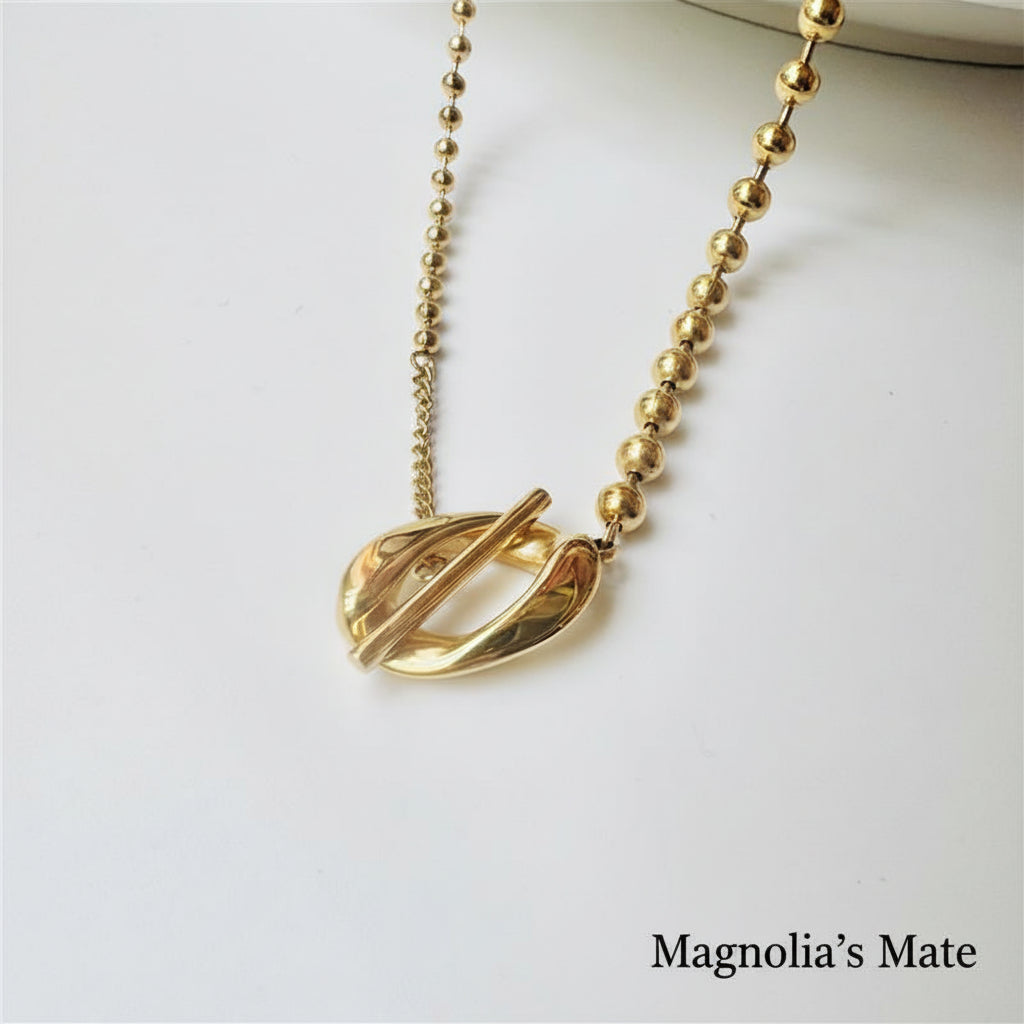 Small Ball Chain Necklace Gold/Silver [Fast Shipping]