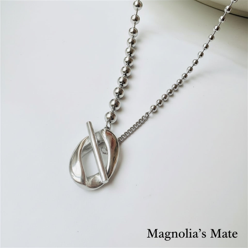 Small Ball Chain Necklace Gold/Silver [Fast Shipping]
