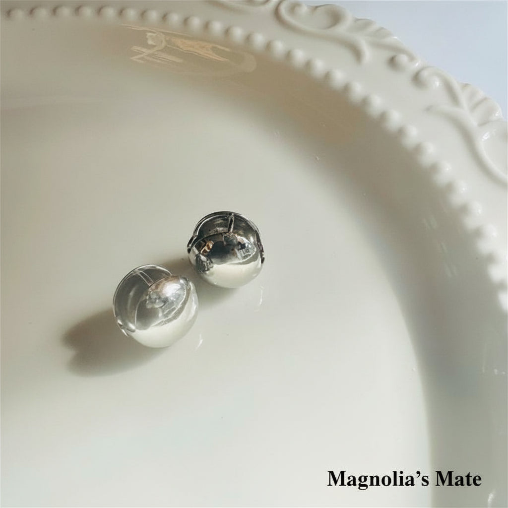 エレガントボール　ピアス　シルバー/ゴールド　【スピード配送】